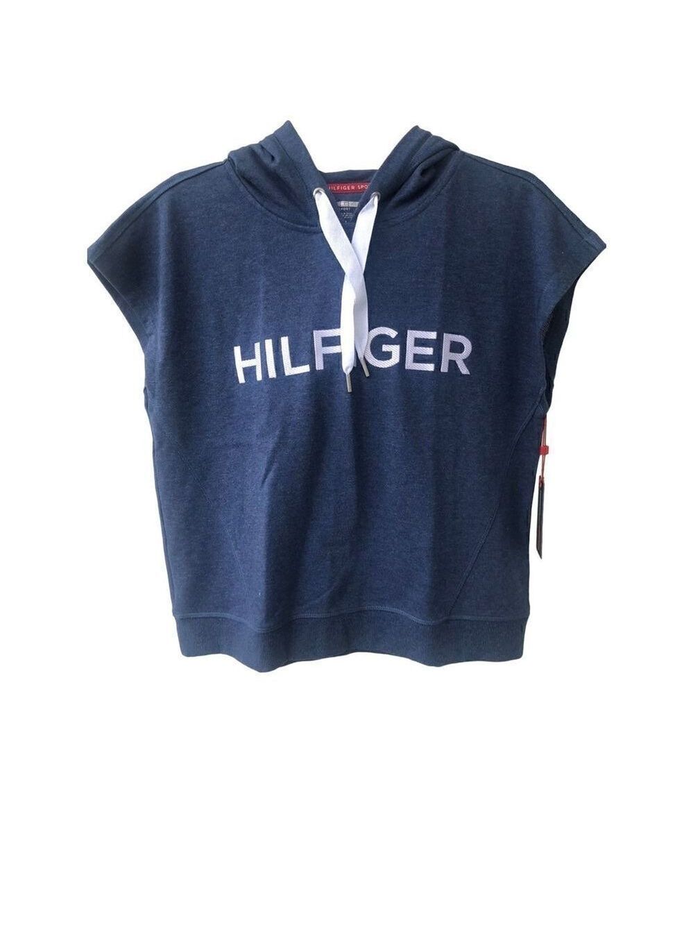 Tommy Hilfiger Sport Cropped Hoodie Sweatshirt  Womens size Medium